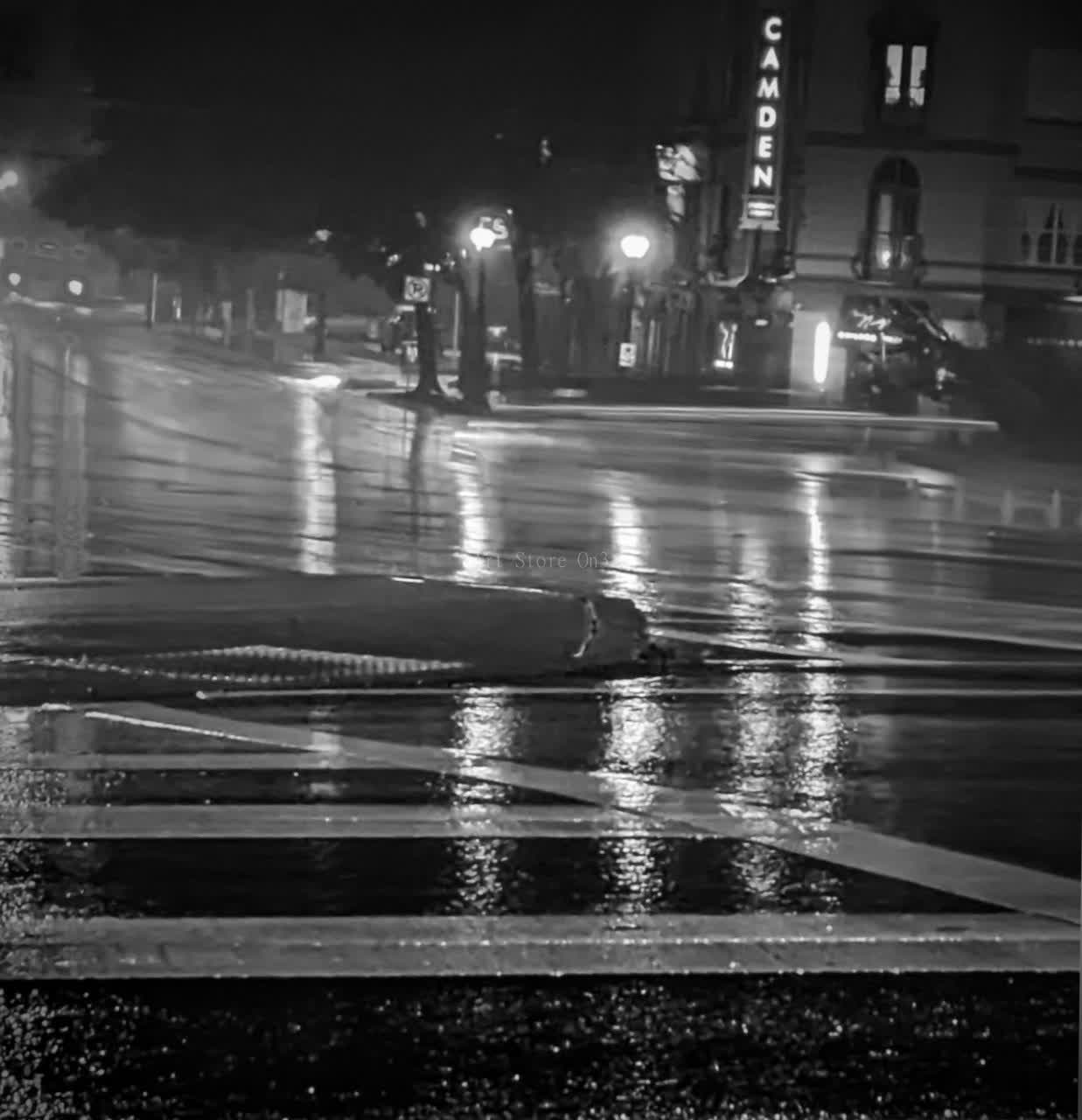 Rainlit Camden - Photography Print, 8.5x11